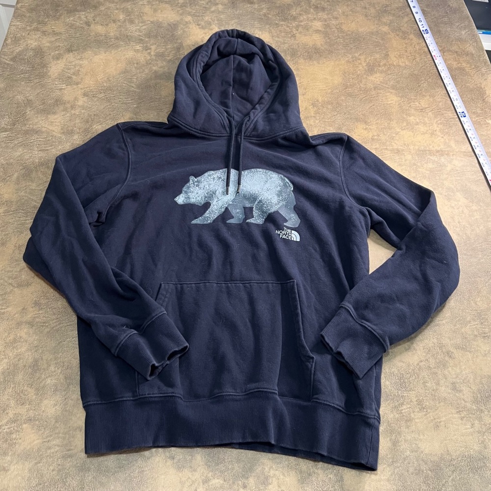 The North Face Men’s Navy Bear Graphic Hoodie